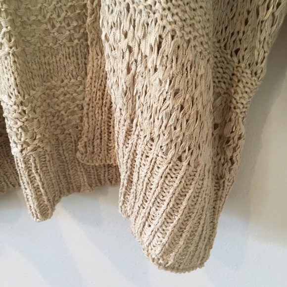 Last 1! New Cardigan Sweater Open Front Open Knit - Picture 5 of 9